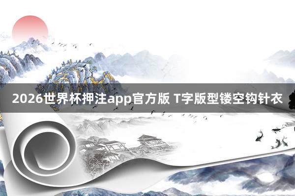 2026世界杯押注app官方版 T字版型镂空钩针衣